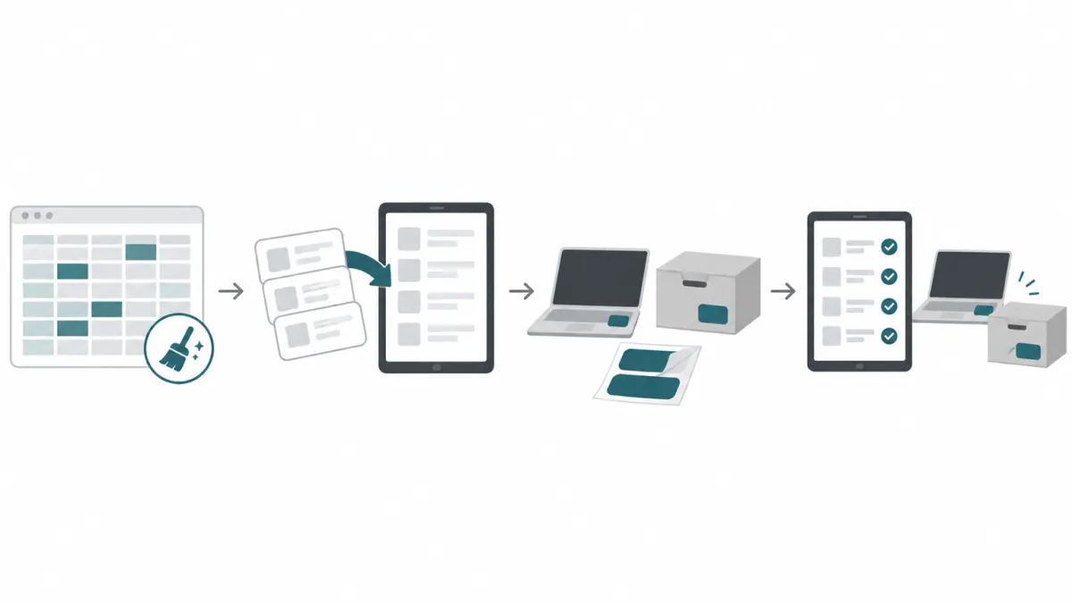 Excel台帳の整理から初回棚卸までの移行手順