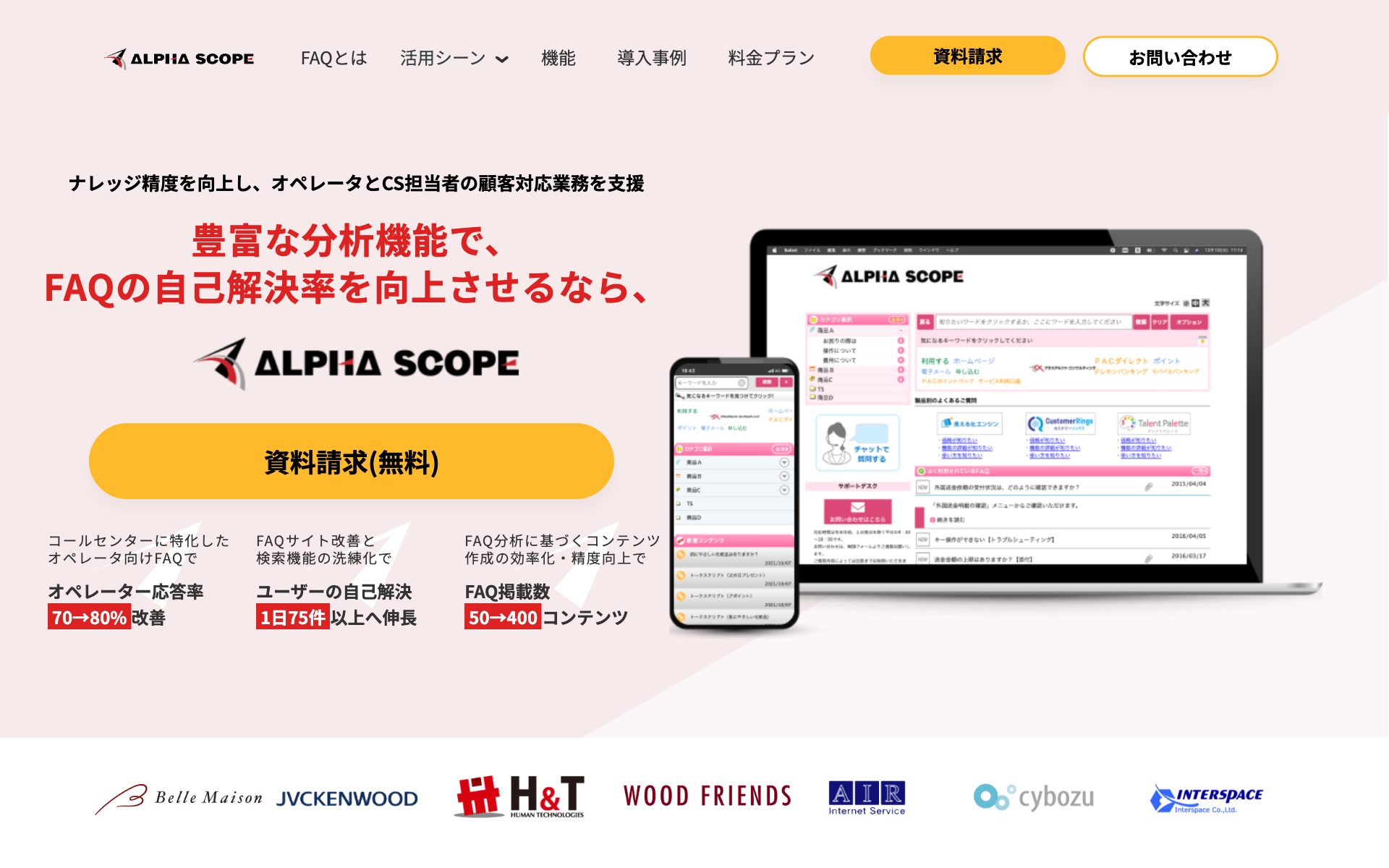 アルファスコープ(ALPHA SCOPE)の公式サイト