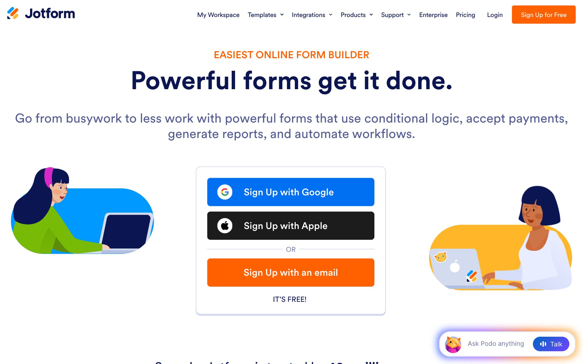 Jotform(ジョットフォーム)の公式サイト