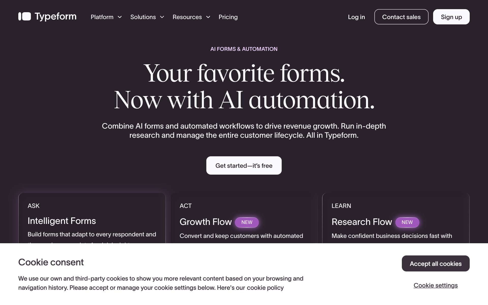 Typeform(タイプフォーム)の公式サイト