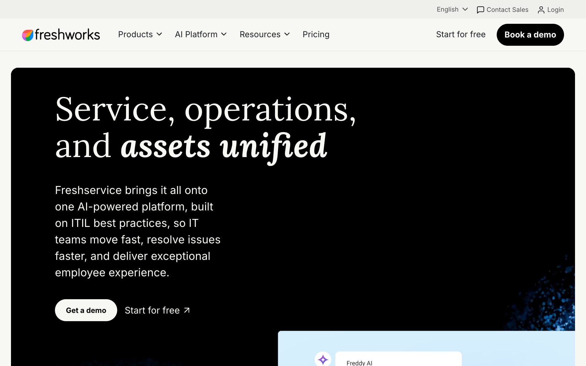 Freshserviceの公式サイト