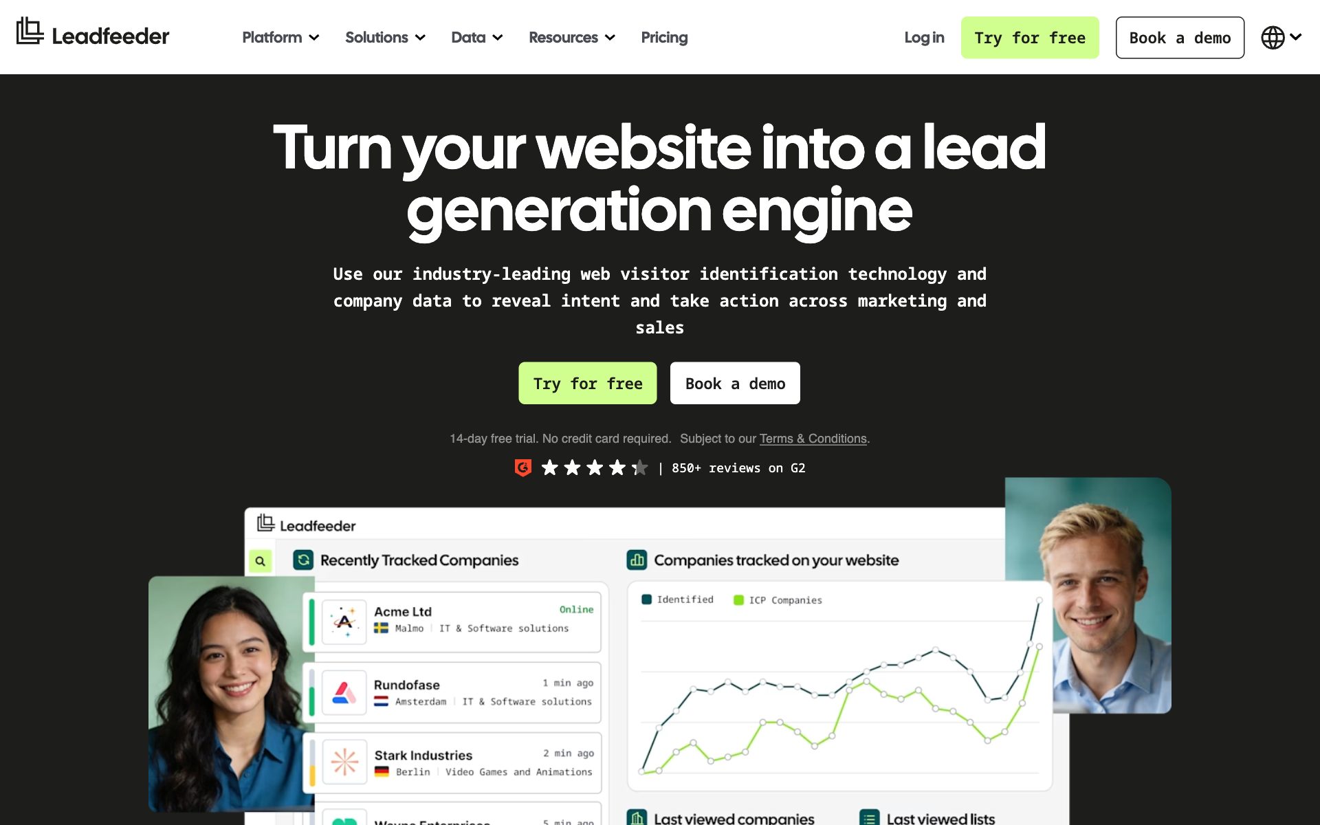 Leadfeeder(Dealfront)の公式サイト