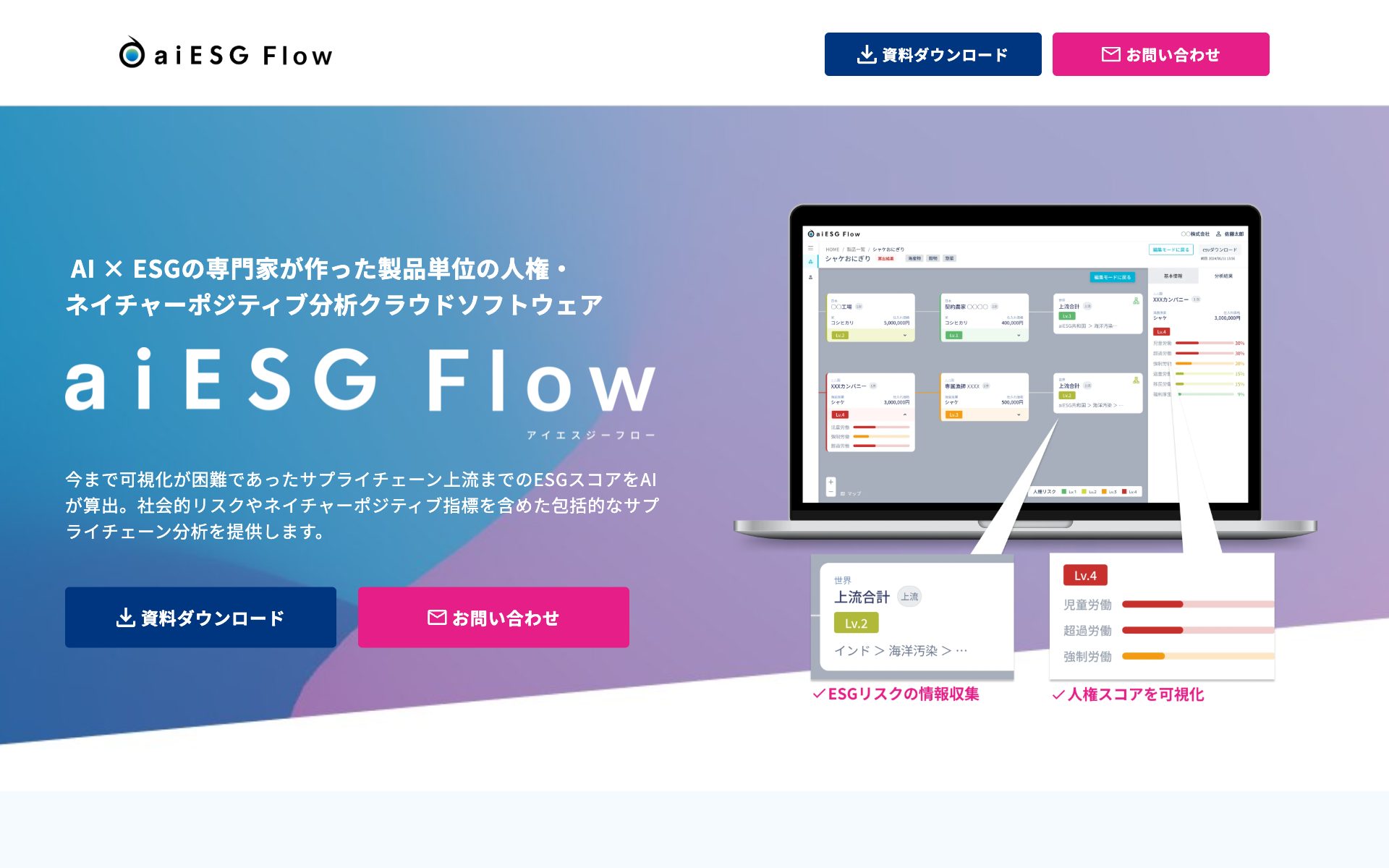aiESG Flowの公式サイト