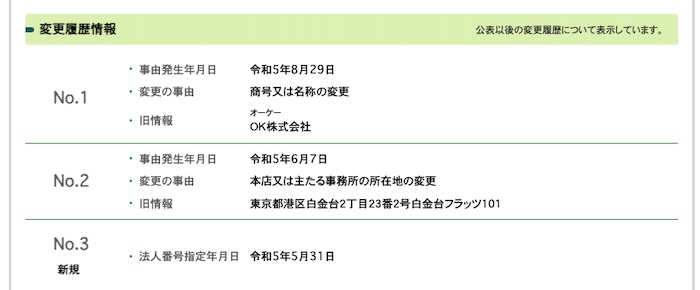 株式会社MOREの登記