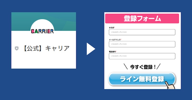 【公式】キャリアに登録