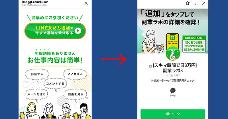 ［スキマ時間で日3万円］副業ラボ3というLINEアカウント