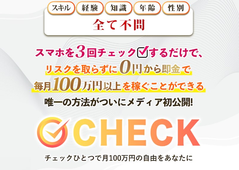 【CHECK】財前玲奈の副業は詐欺か！チェックで月収100万円は稼げない